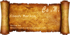 Csech Marica névjegykártya